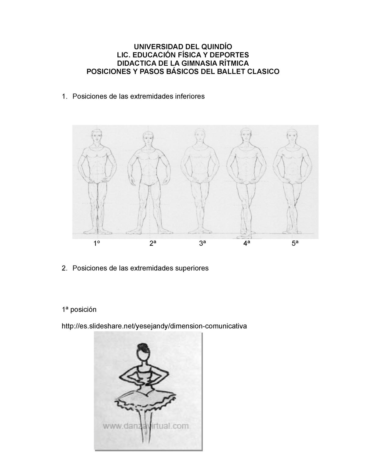 Pasos Completos De Ballet Universidad Del Lic Deportes Didactica De La Gimnasia Studocu