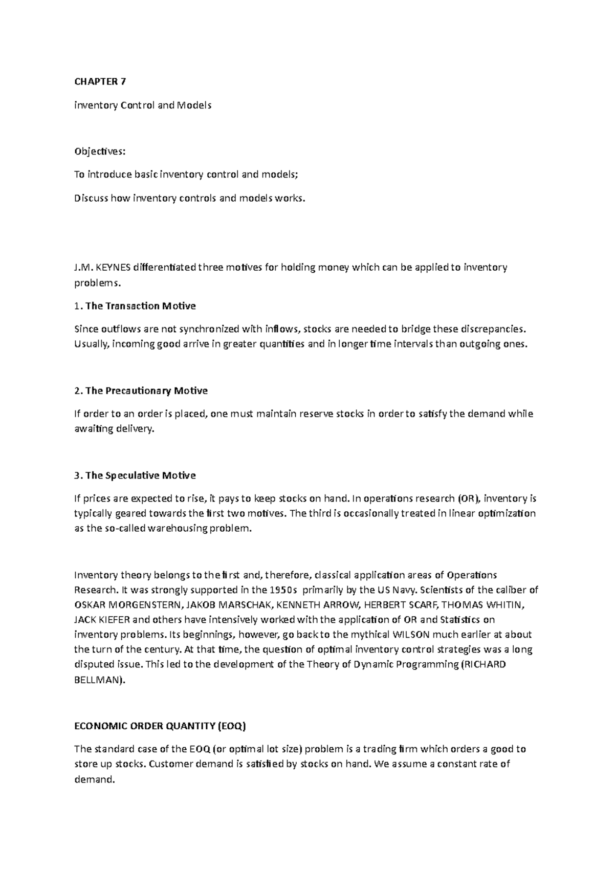 Purchasingina- Final - enjoy - CHAPTER 7 inventory Control and Models ...