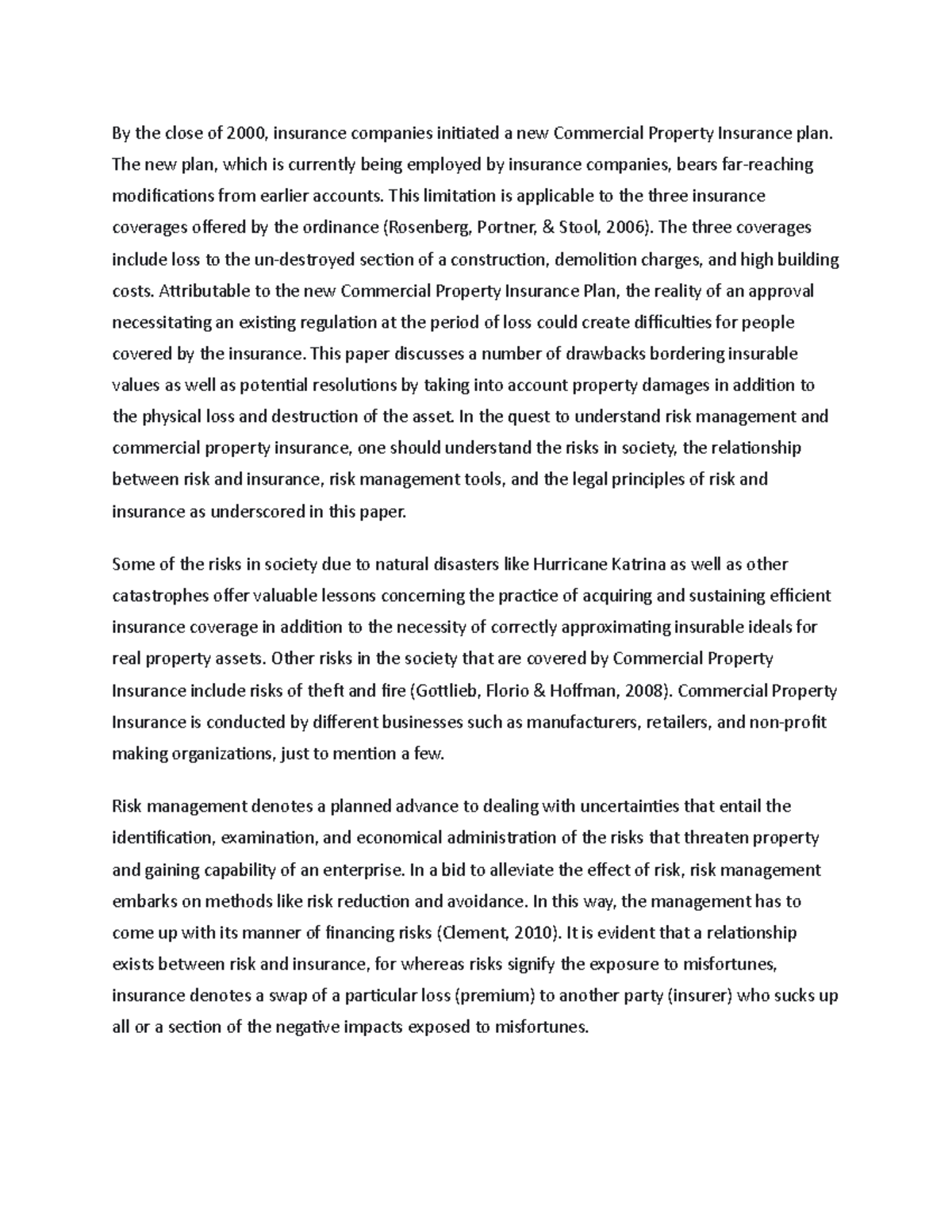 The physical loss and destruction of the asset - By the close of 2000 ...