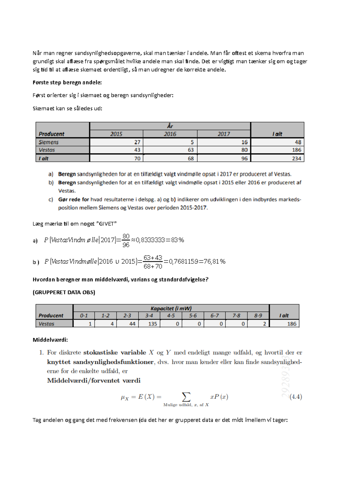 Guide Til Sandsynlighedsregning - Managerial Economics - CBS - Studocu