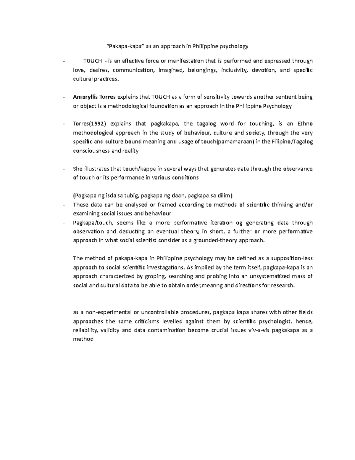 Art app notes “Pakapakapa” as an approach in Philippine psychology