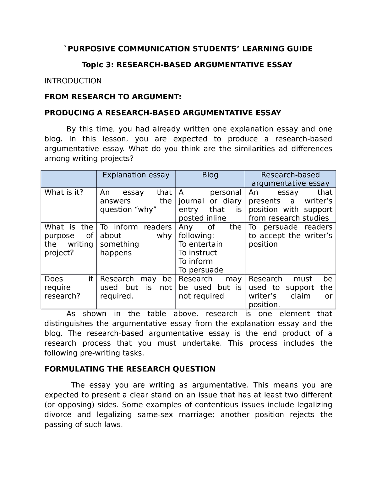 module 1 essay example communication studies