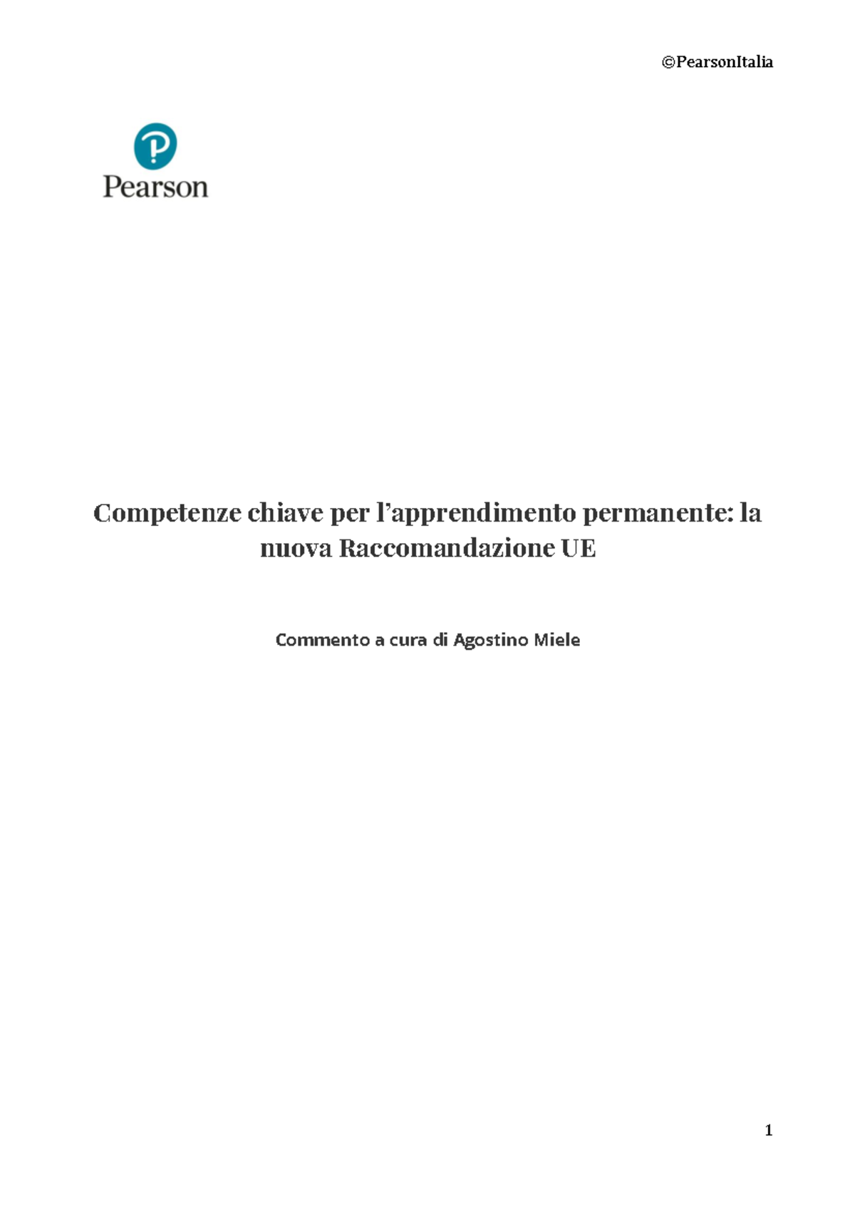 Approfondimento E Dimensioni Delle Competenze Chiave Per Apprendimento ...