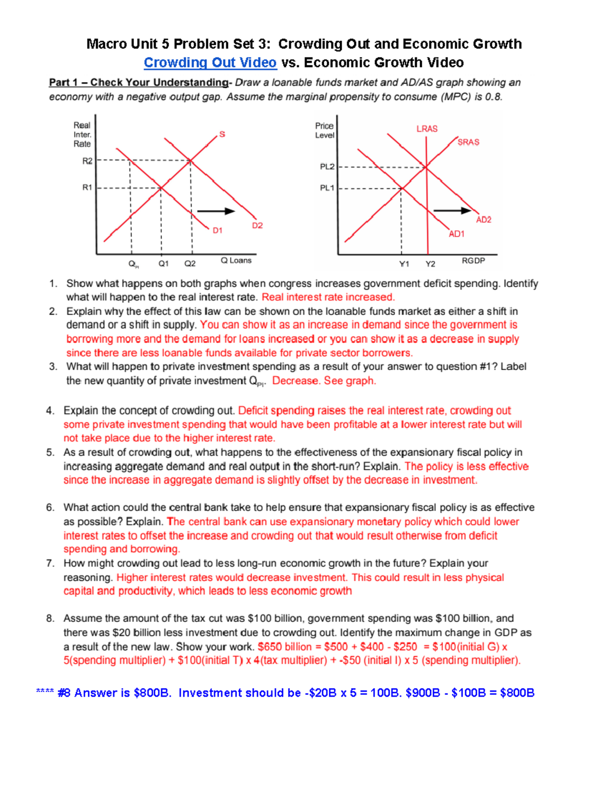 03. KEY Macro Unit 5 Problem Set 3 - Macro Unit 5 Problem Set 3 ...