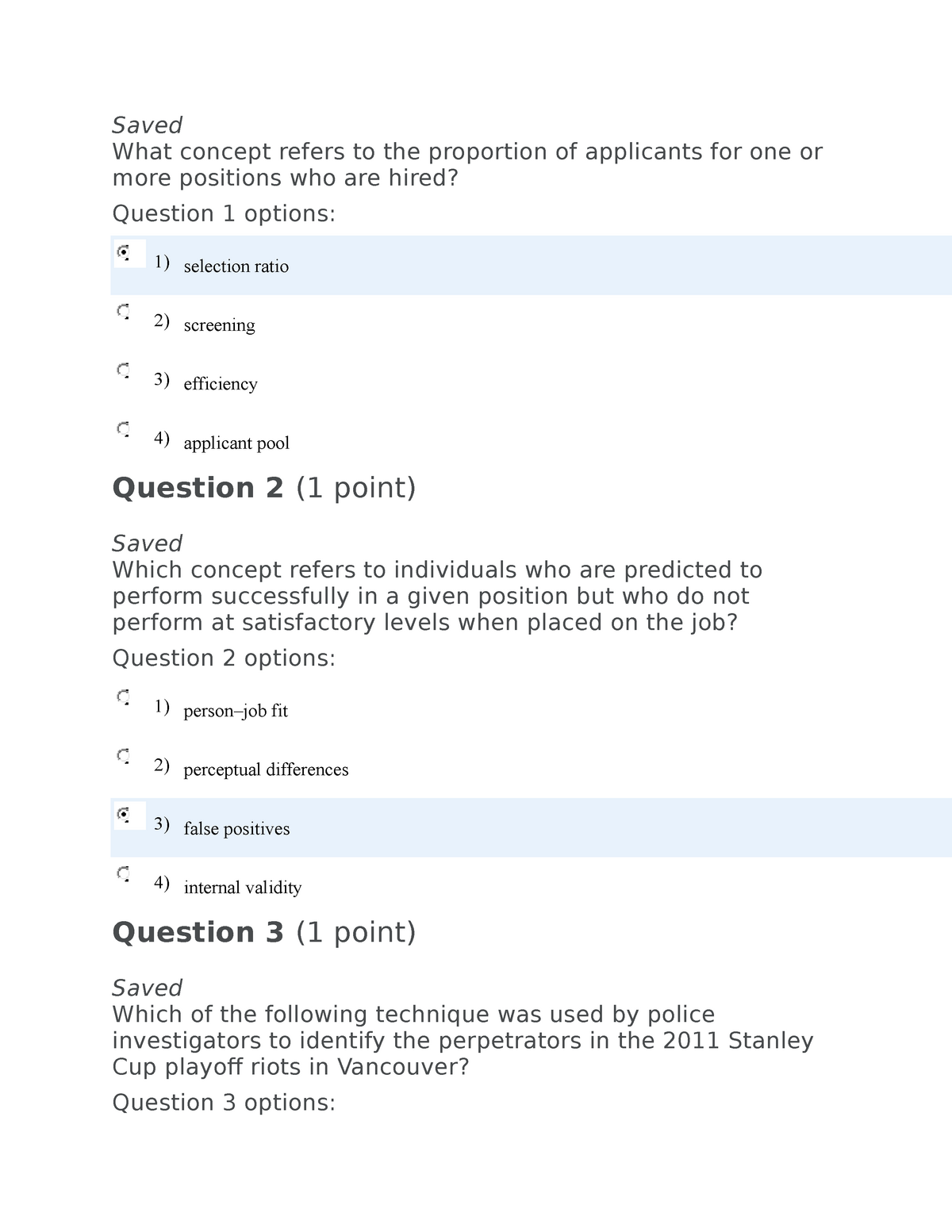 8390 Strategic Workforce Quiz Number 7 - Saved What concept refers to ...