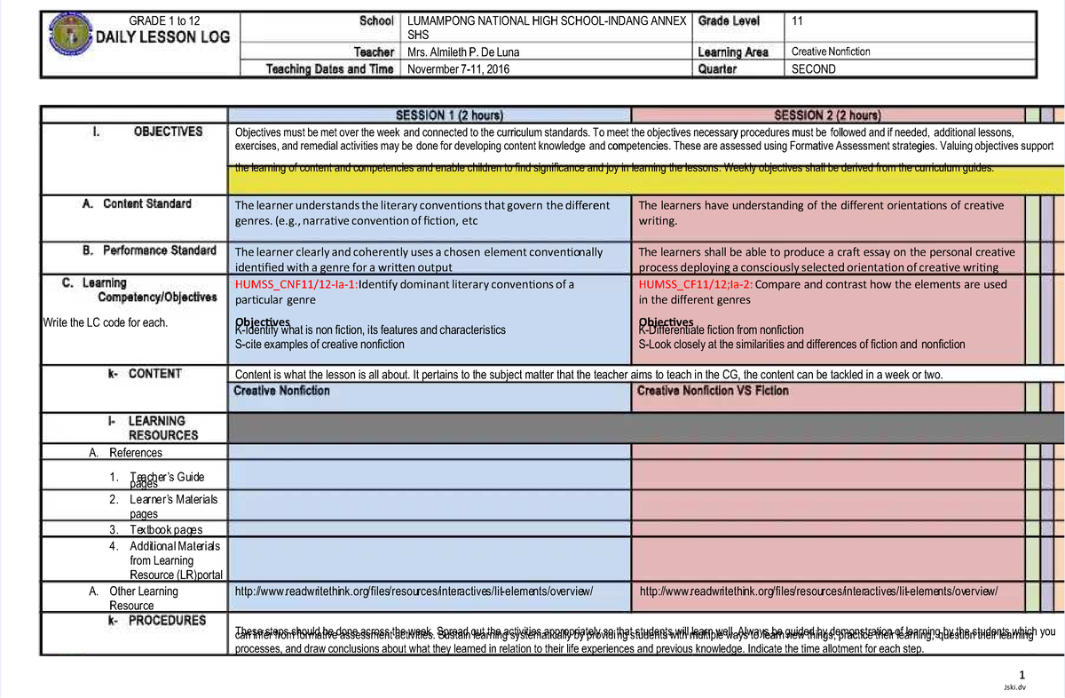 Pdf-dll-creative-nonfiction-week1odt compress - GRADE 1 to 12GRADE 1 to ...