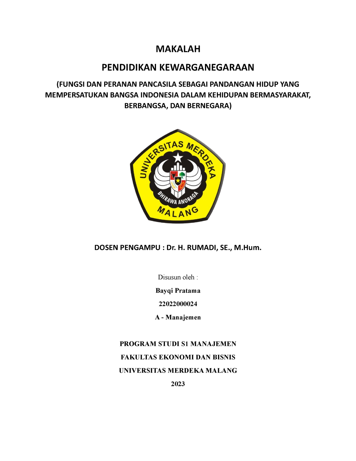 Makalah Fungsi Pancasila Sebagai Ideologi - MAKALAH PENDIDIKAN ...