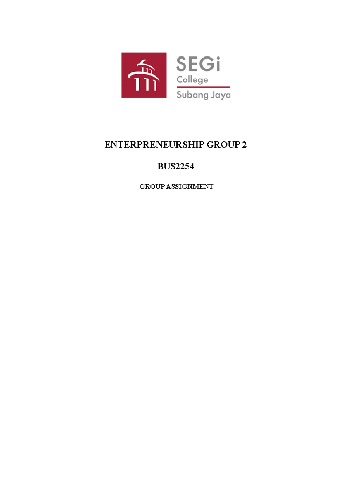 Entrepreneurship research Assignment work ugb260 - Business Management ...