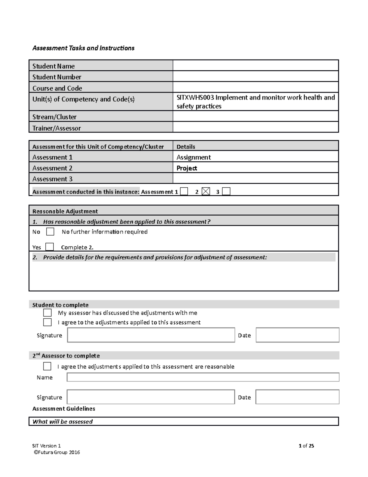 Sitxwhs 003 Assessment 2 -Project 323b3906caae108e8153d34b5995fa7f ...