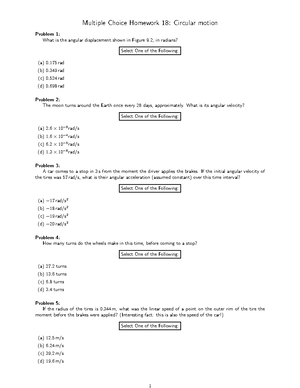 Lab #4, Universal Gravitational Law - 1 Worksheet (Universal ...
