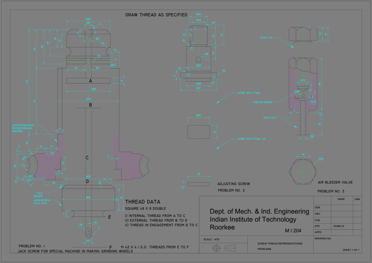Sheet 5 Practice works by Prof Avinash Parashar Machine Design