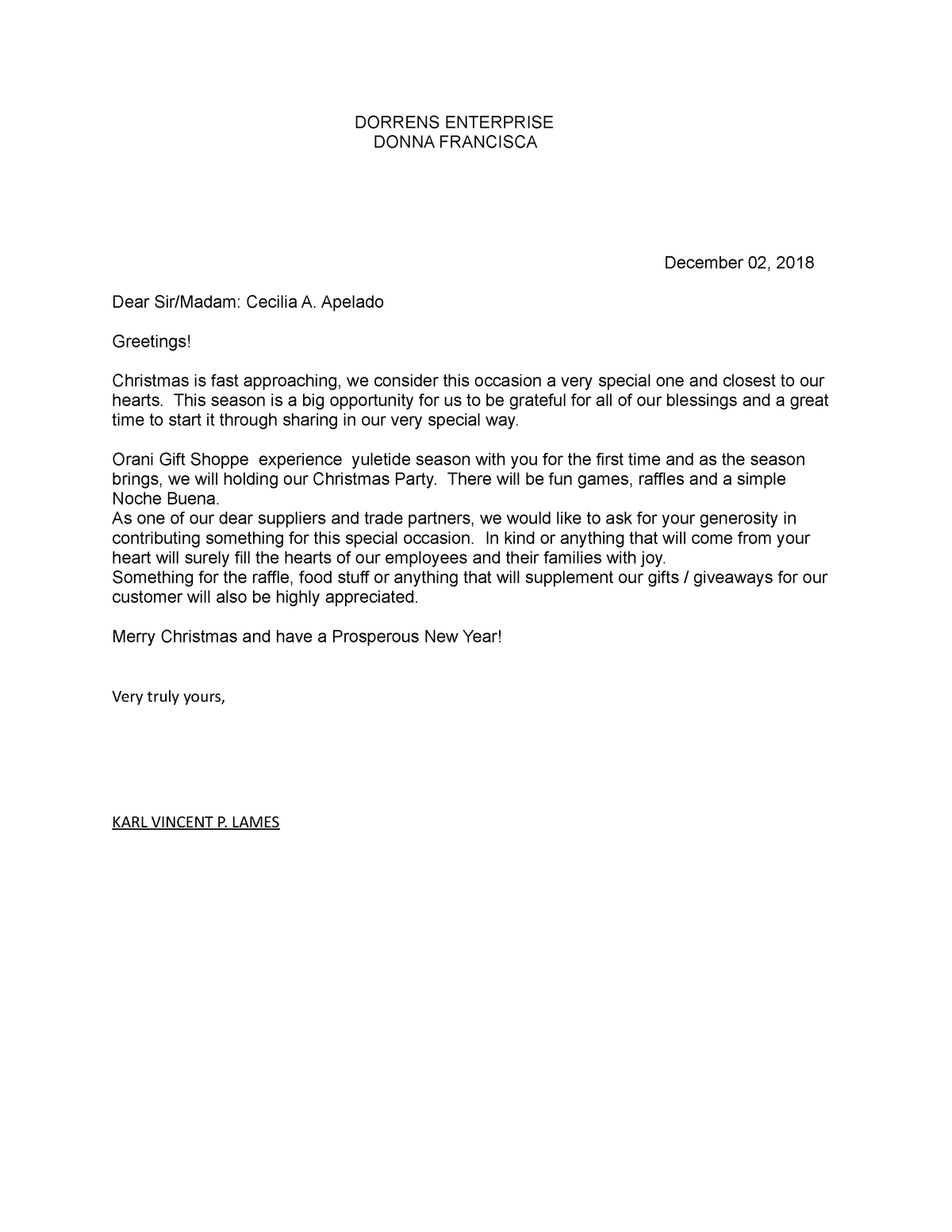 application letter of bsba