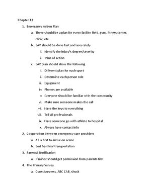 Chapter 11 - Notes - The psychological response to injury Phases of ...