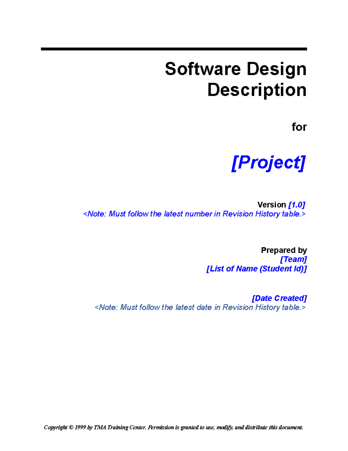 SDDIEEE Template GROUP PROJECT SRS Software Design Description for