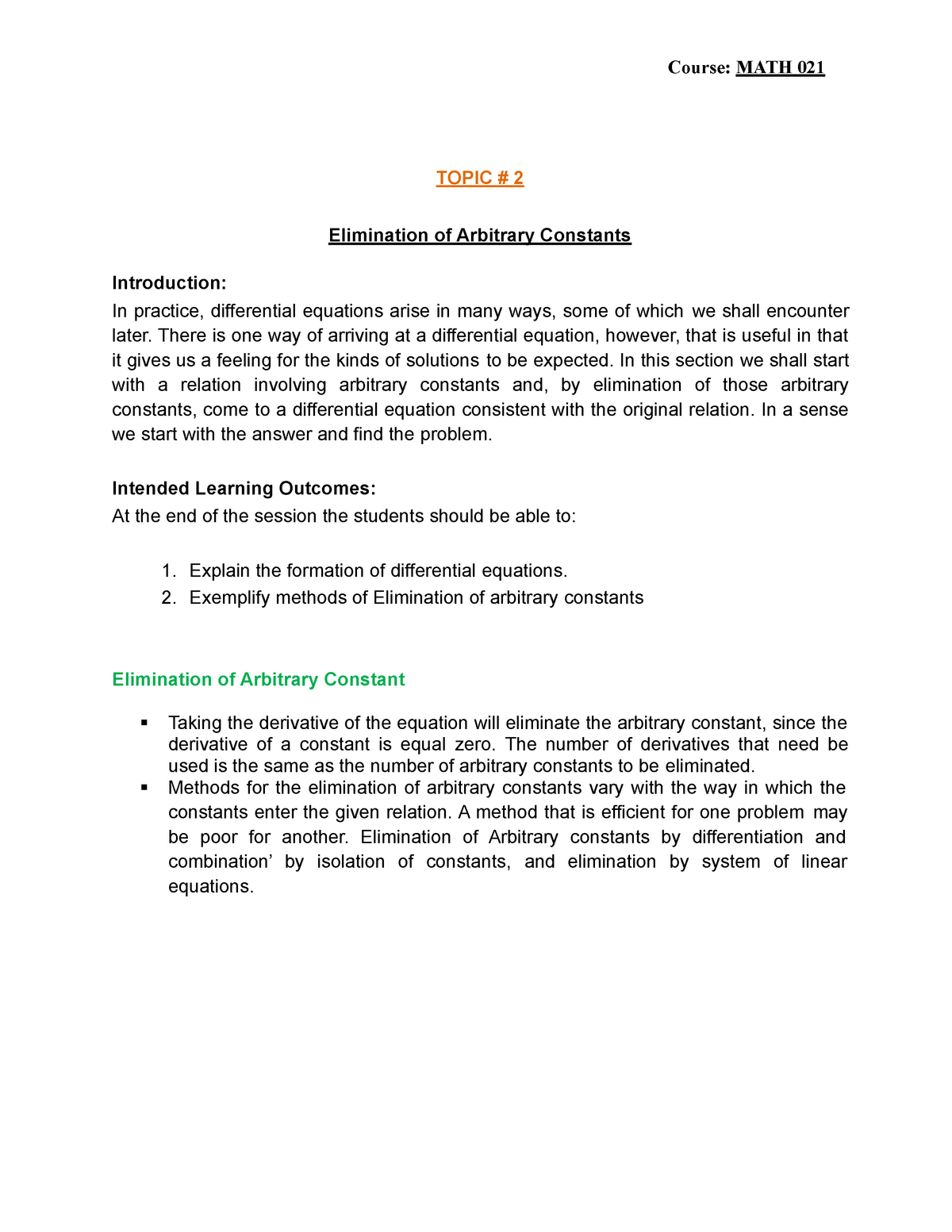 lesson-2-elimination-of-arbitrary-constants-differential-equations