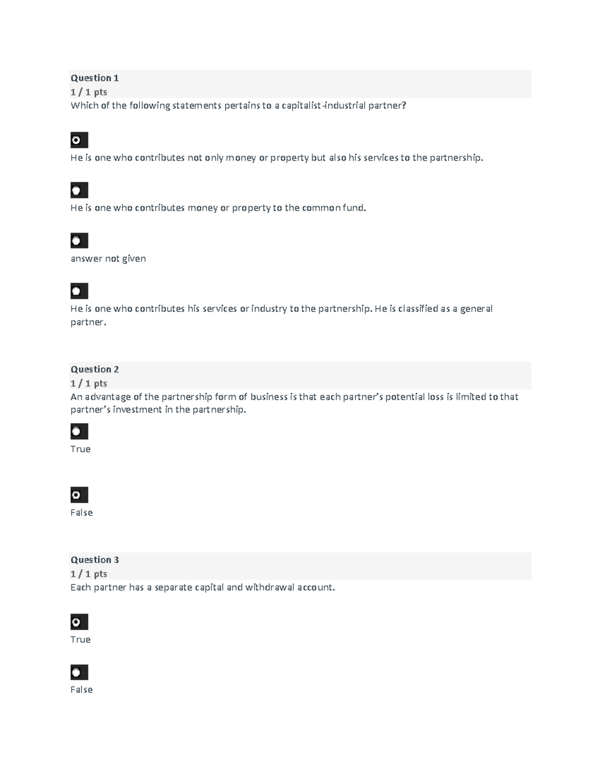 Finals q1 Review materials Question 1 1 / 1 pts Which of the