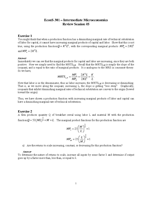 Review Session 12 Fall 2016 Key - EconS 301 Intermediate Microeconomics ...