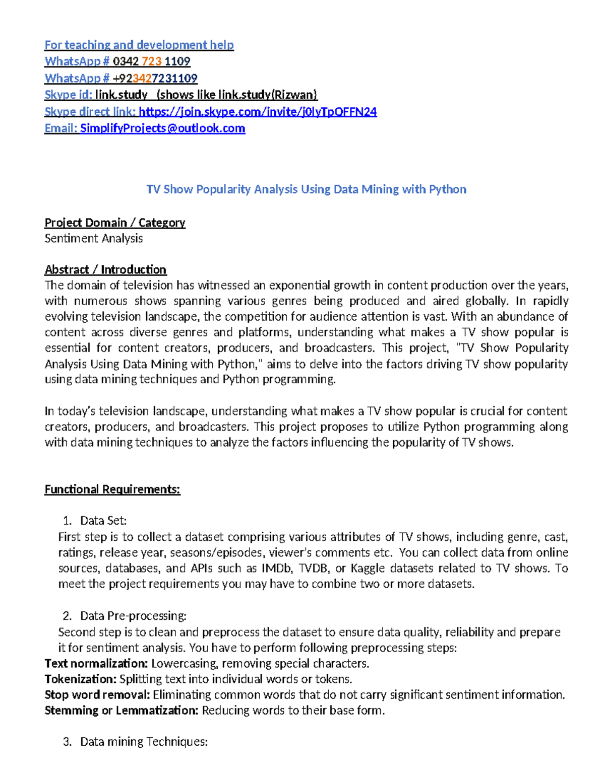TV Show Popularity Analysis Using Data Mining with Python - For ... image.