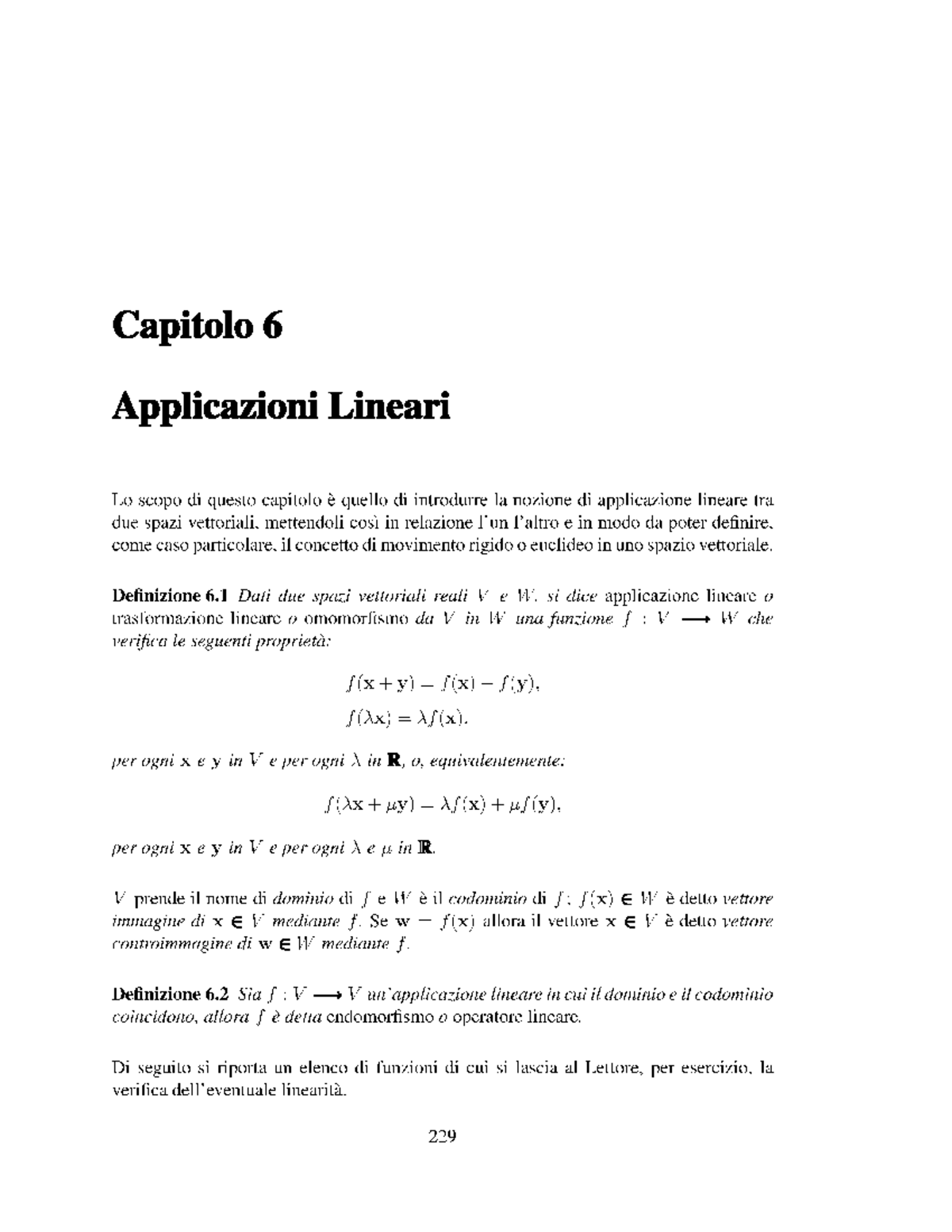 Alga6 - algebra - Matematica 1 / Mathematics - Module 1 - Studocu