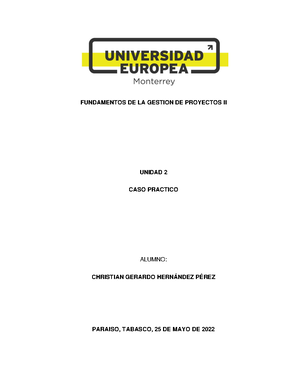 Unidad 2 Admon Proyectos - Instituto Tecnológico De Ciudad Madero ...