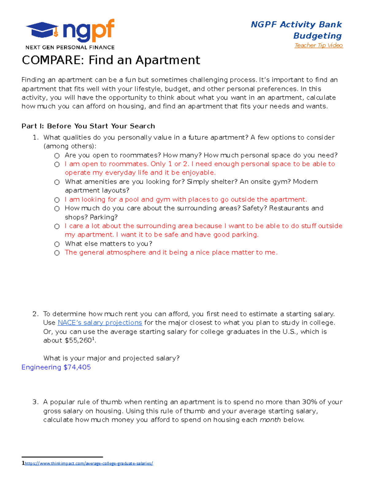 ngpf case study budgeting 1 answer key