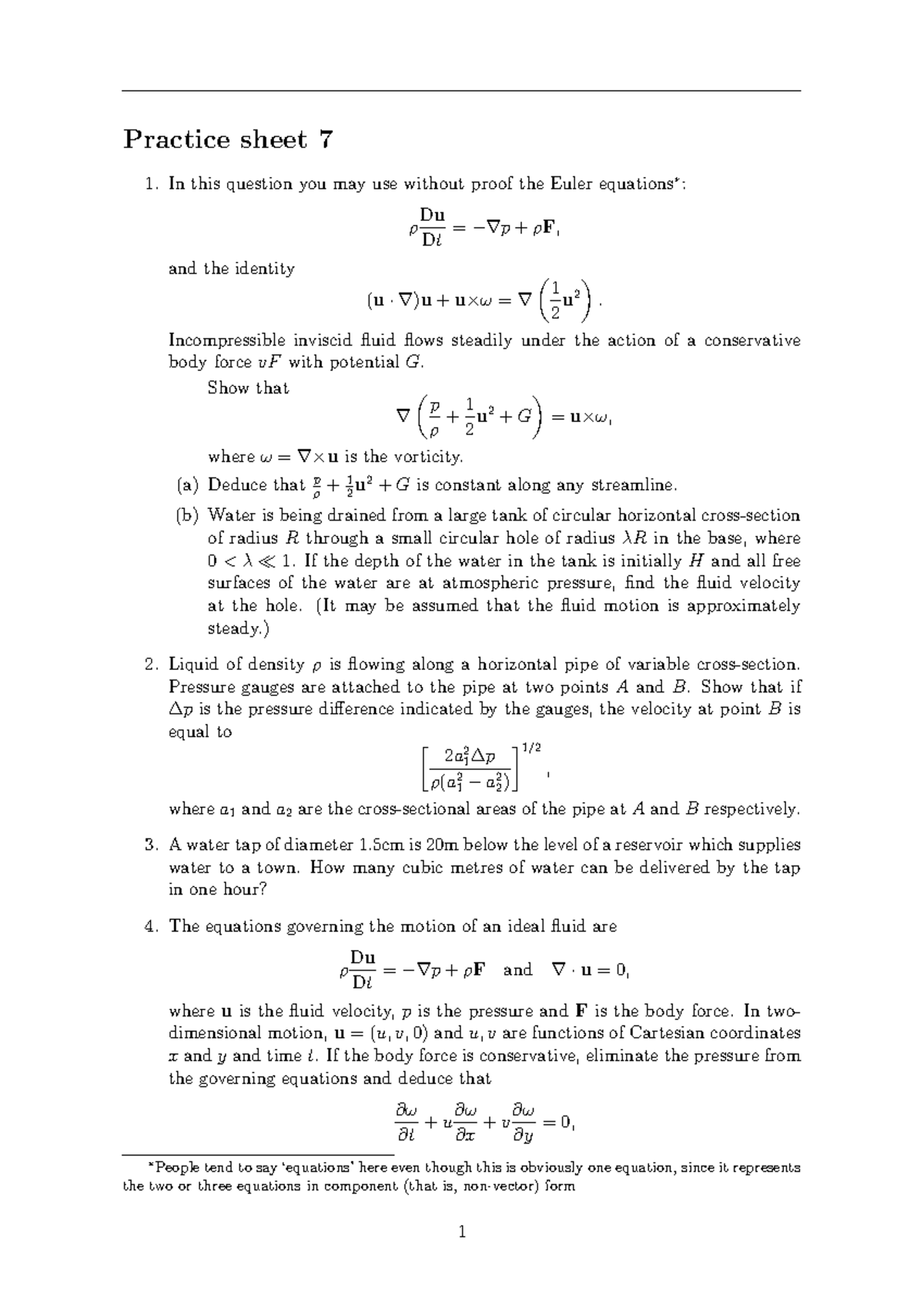 Practice 7b - Mathematics - Practice Sheet 7 In This Question You May ...