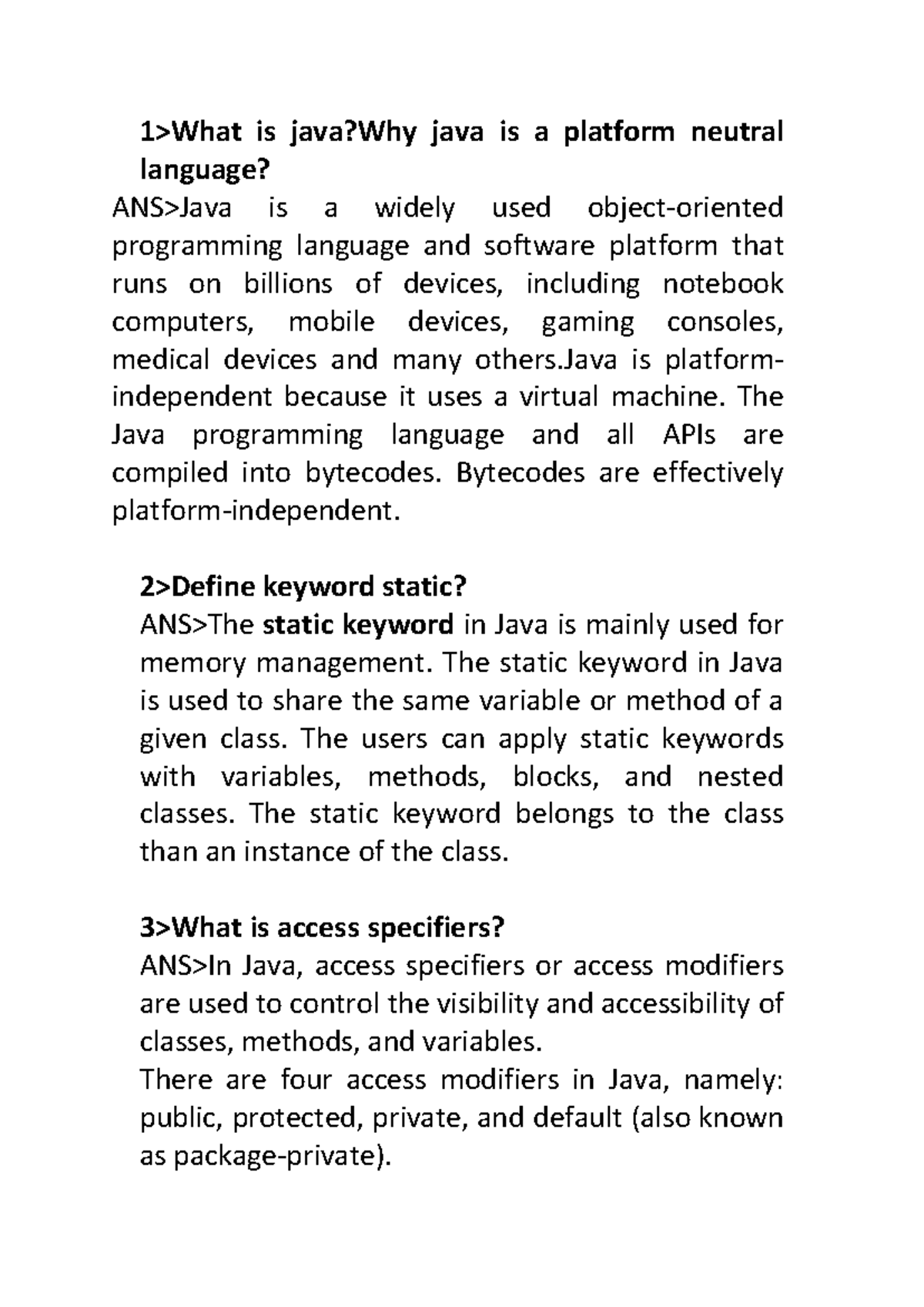 1 Core Java - naaaaaaaaaaaaaaaaaaaaaaaaaaaaaaaaaaaa - 1>What is java ...