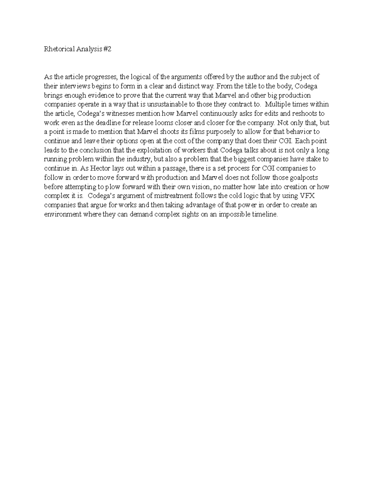 Body Paragraph For Unit 2 Essay Rhetorical Analysis As The Article Progresses The Logical 8073