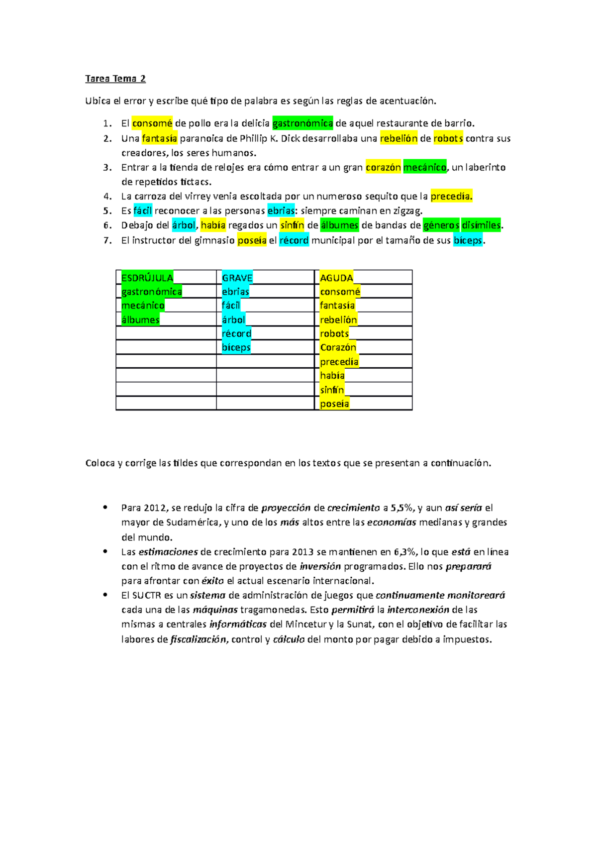 Tarea Tema 2 - Study - Tarea Tema 2 Ubica El Error Y Escribe Qué Tipo ...