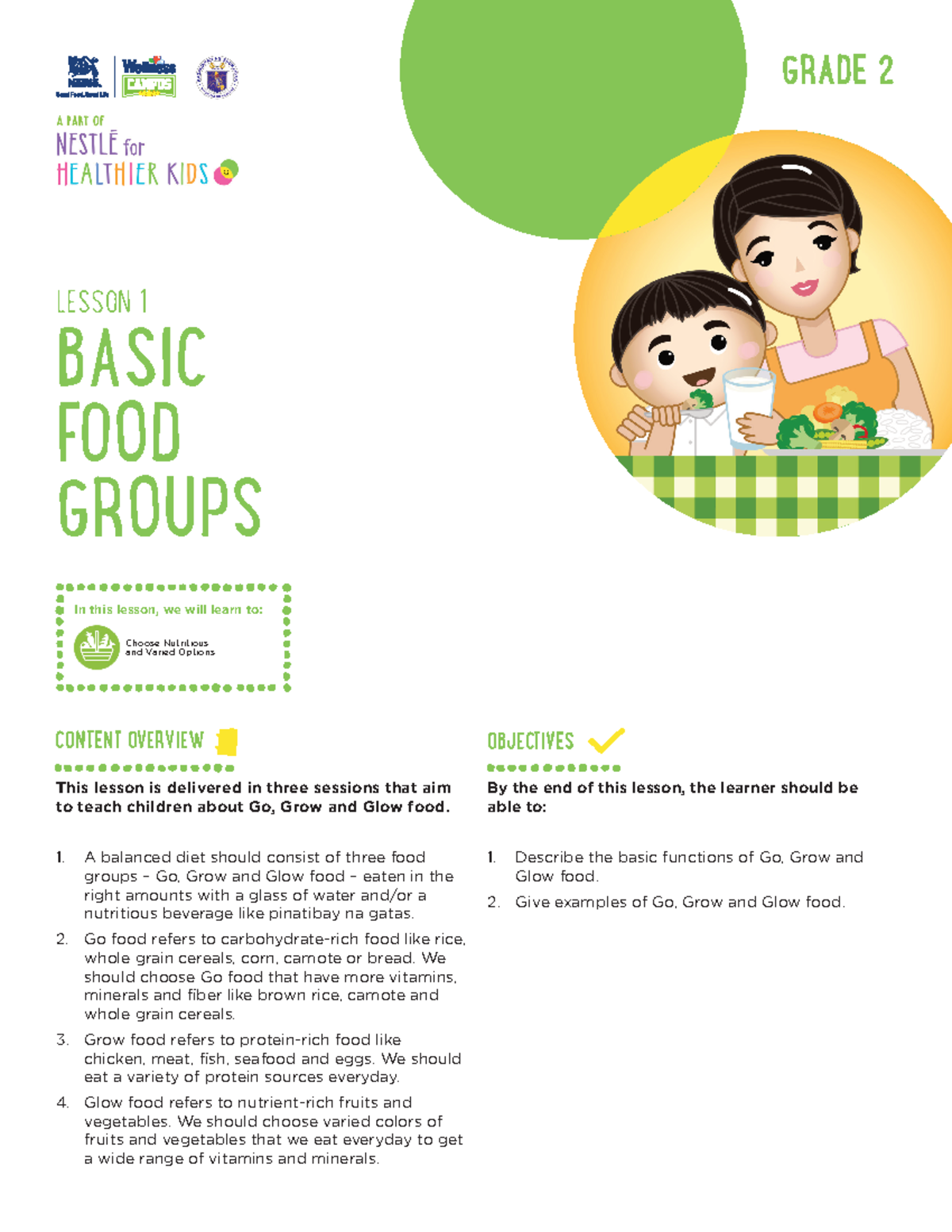 gr02-l01-basic-food-groups-objectives-by-the-end-of-this-lesson-the