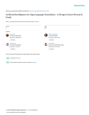 Sign Language Translation Using Machine Learning and Computer Vis ...