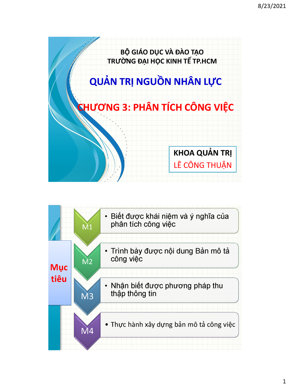 Chuong 3- PHAN TICH CONG VIEC V4 - QUẢN TRỊ NGUỒN NHÂN LỰC CHƯƠNG 3 ...