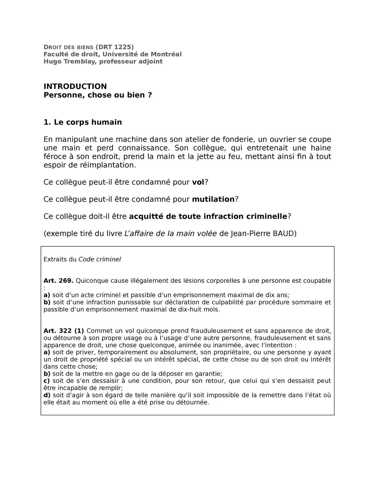 Drt Cours Exercices Pratiques V Droit Des Biens Drt Facult De Droit