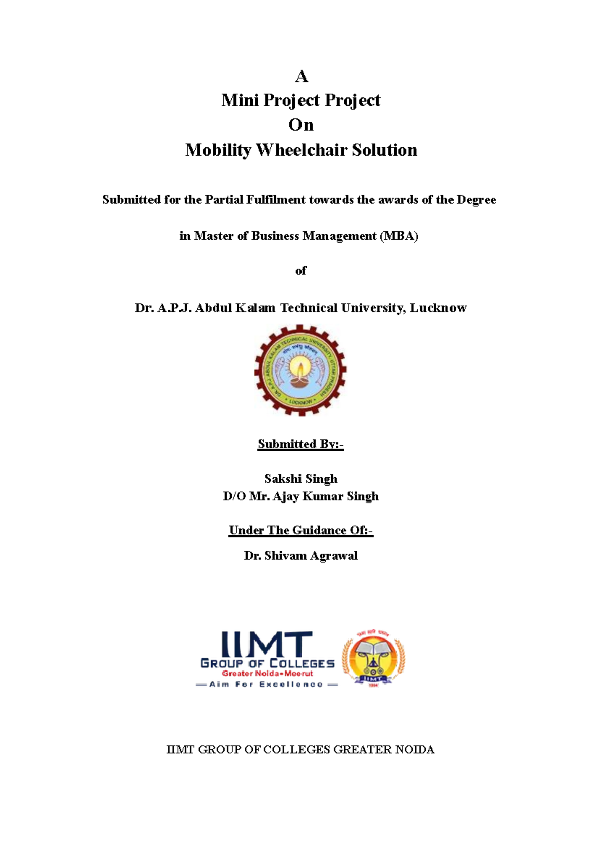 MINI Project on innovation in wheelchair - A Mini Project Project On ...