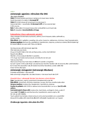 Med Surg Exam 2.docx color - Med-Surg Exam 2 Notes Care of patients ...