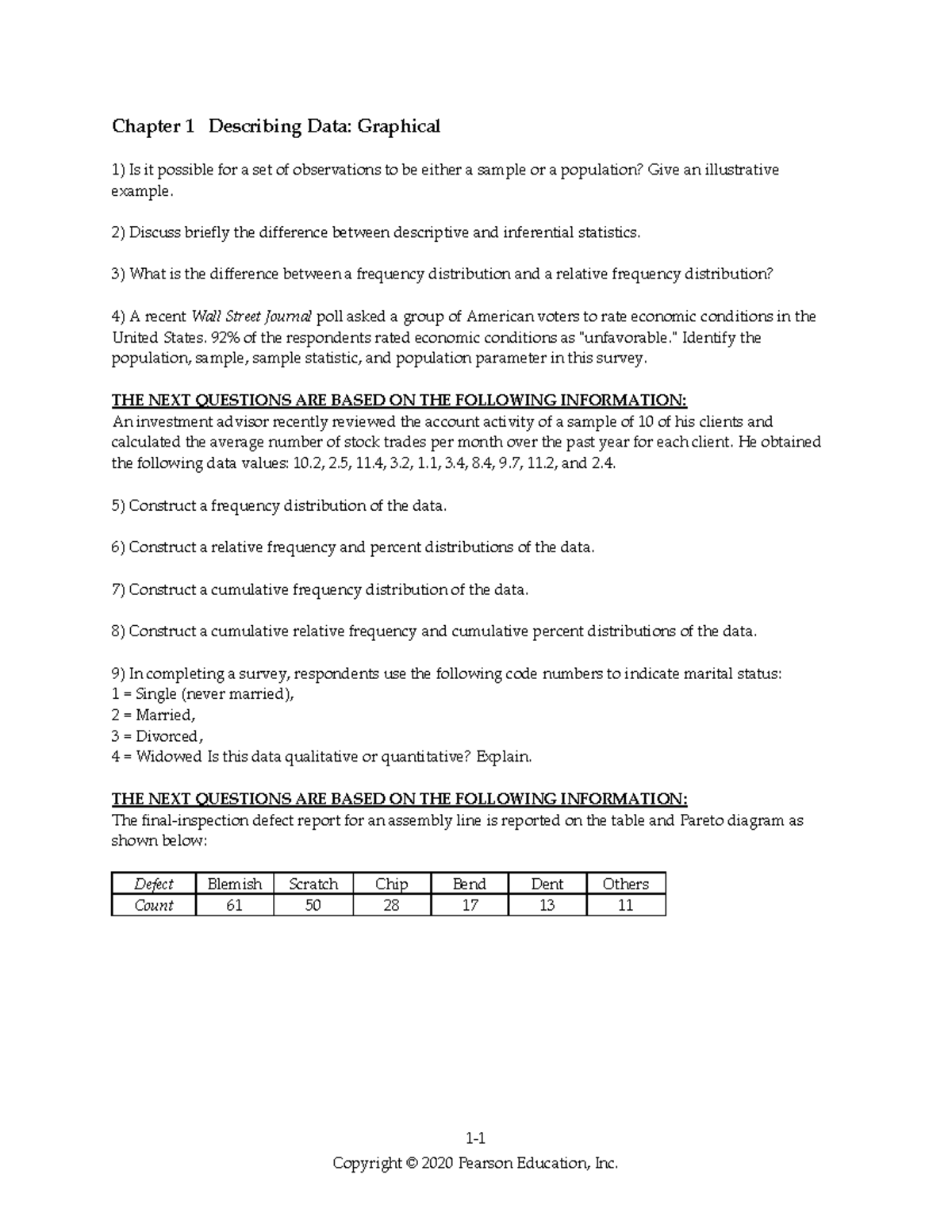 Ps01 - ps section - 1 - 1 Copyright © 2020 Pearson Education, Inc ...