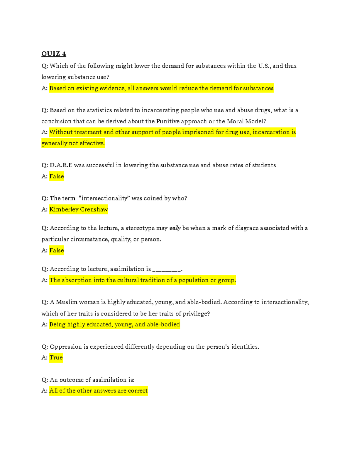 ADRS Review Final Quiz 4-6 - QUIZ 4 Q: Which Of The Following Might ...