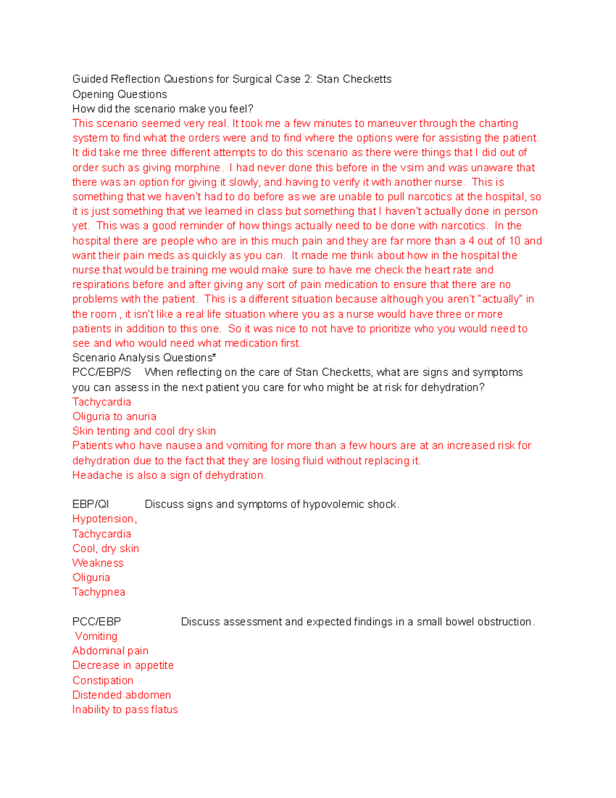 Reflection questions Stan Checketts - Guided Reflection Questions for ...