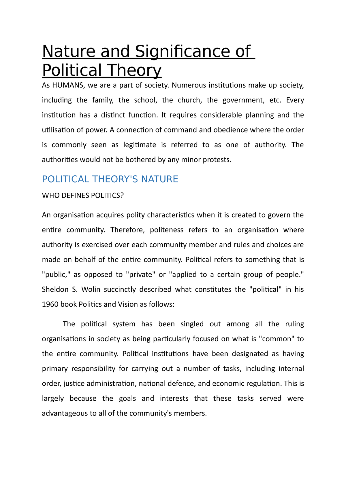 nature-and-significance-of-political-theory-nature-and-significance