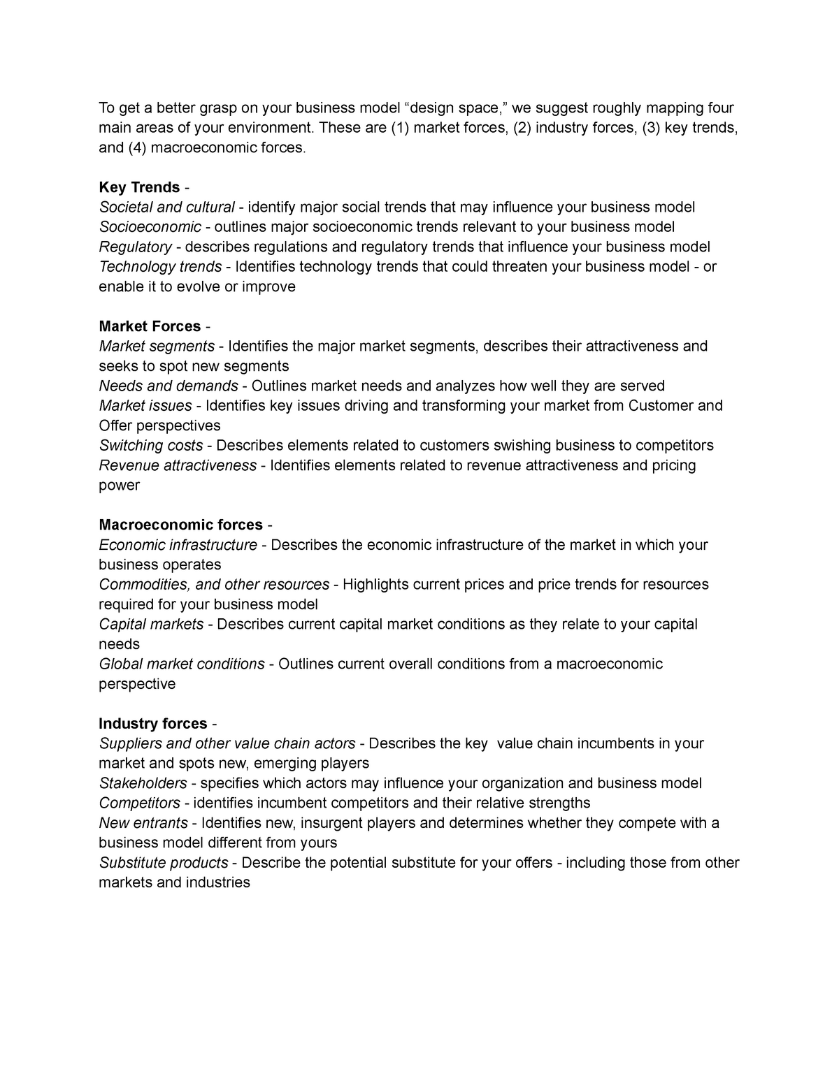 Oswald Strategy Models - To get a better grasp on your business model ...