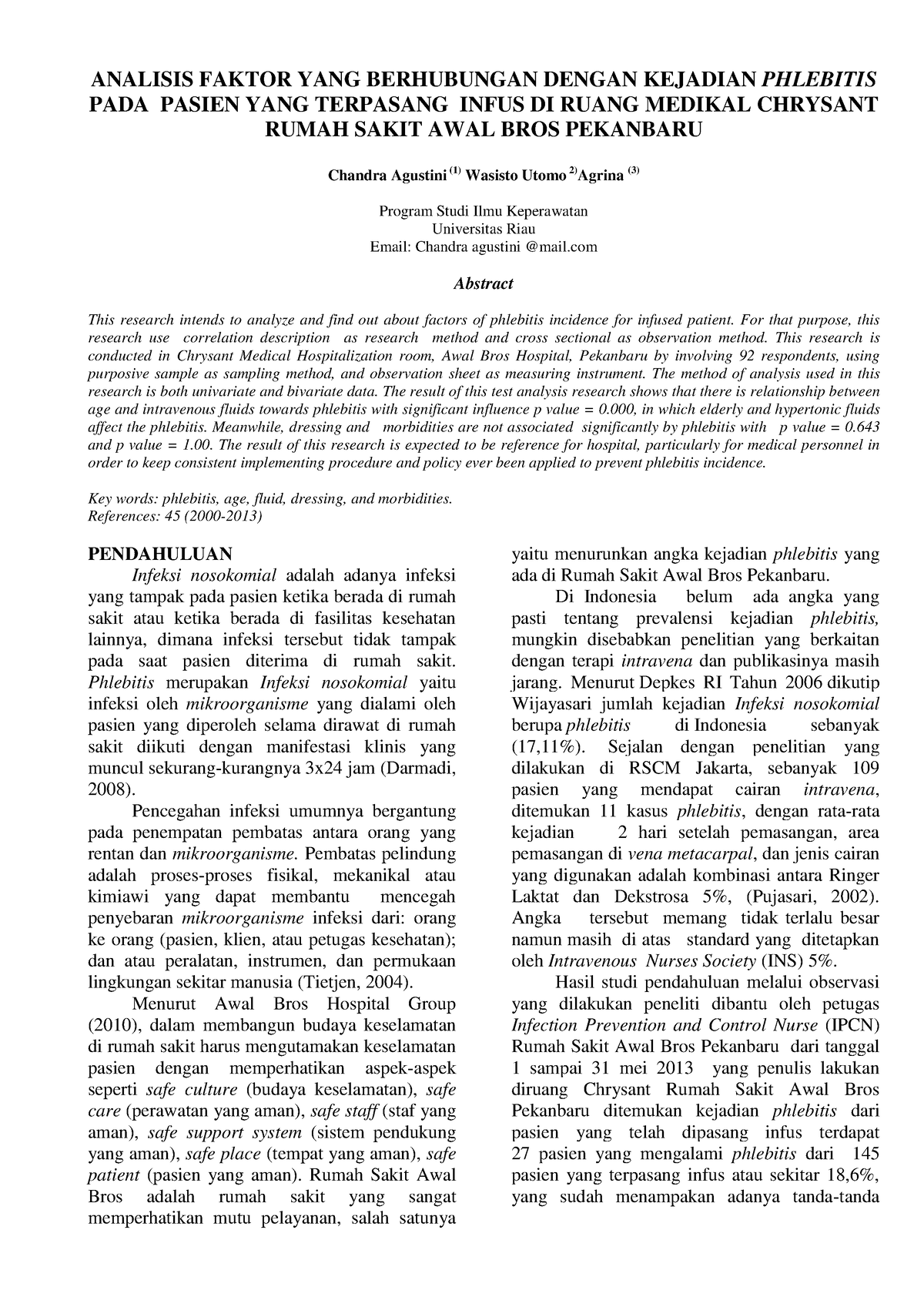 186499 ID Analisis Faktor Yang Berhubungan Dengan - ANALISIS FAKTOR ...