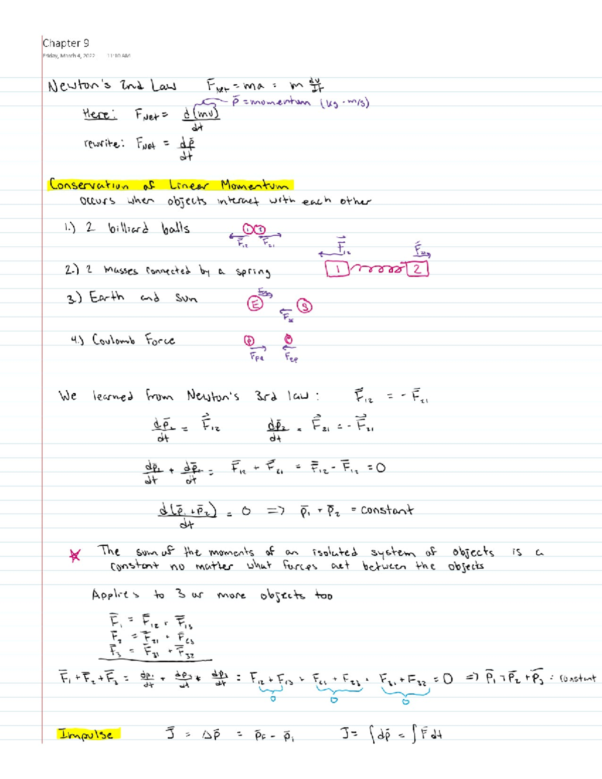 Chapter 9 Course taught by Joshua Gunderson PHY 221 Studocu