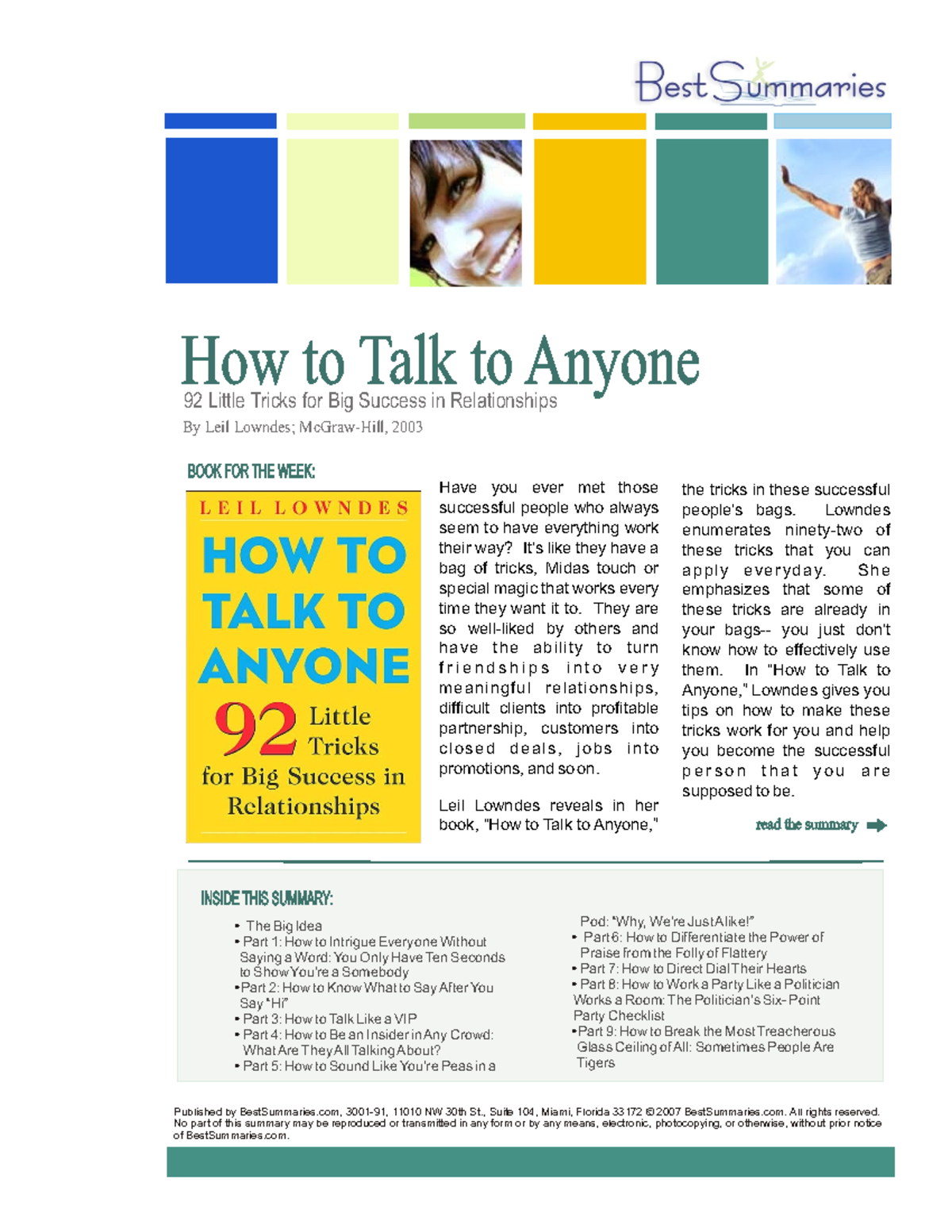 lecture notes for software - How to Talk to AnyoneHow to Talk to Anyone ...