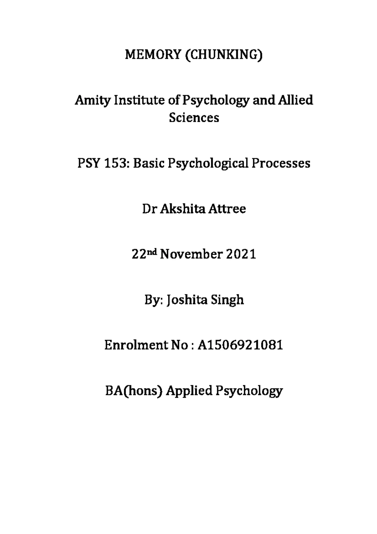Unit2 (1) - Introduction To Psychology UNIT 2 NATURE AND SCOPE OF ...