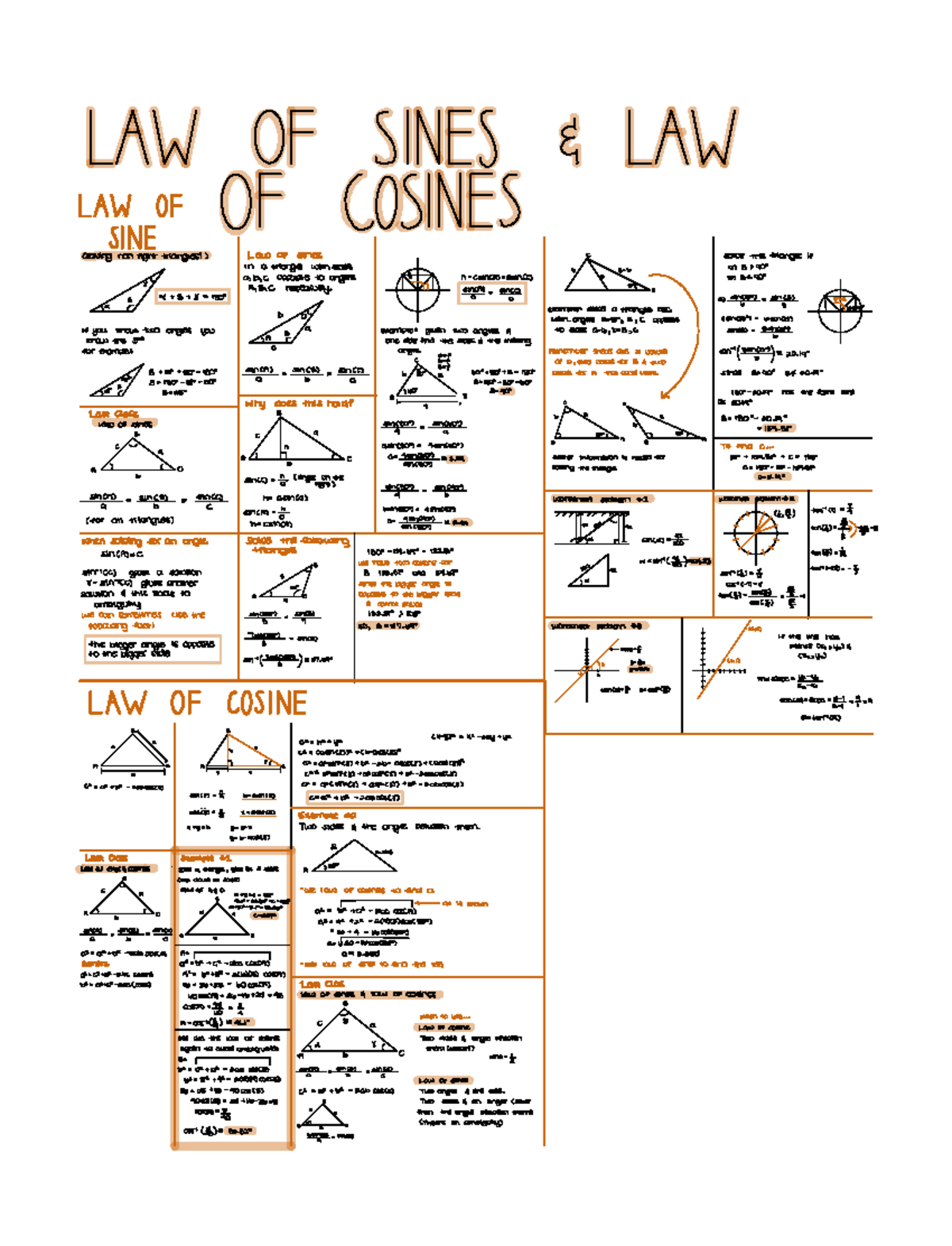 Math 112 - Law of Sines and Law of Cosines - S S E CS s ...