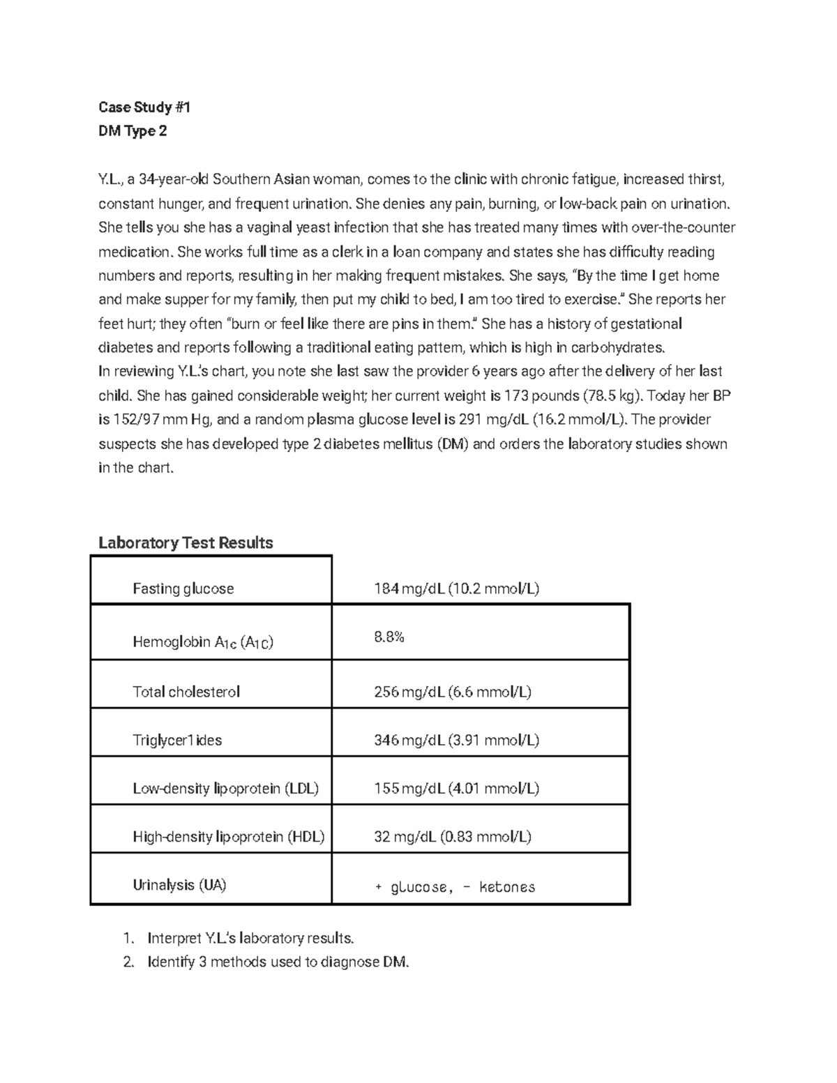 case study dm type 2