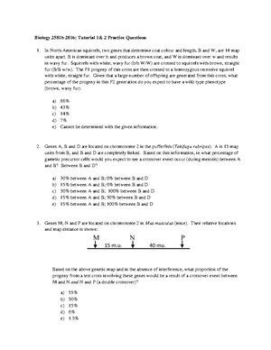 Genetics 2581 - Topic 1 - Genetics Week 01 Topic 01- Key Terms Genetics ...