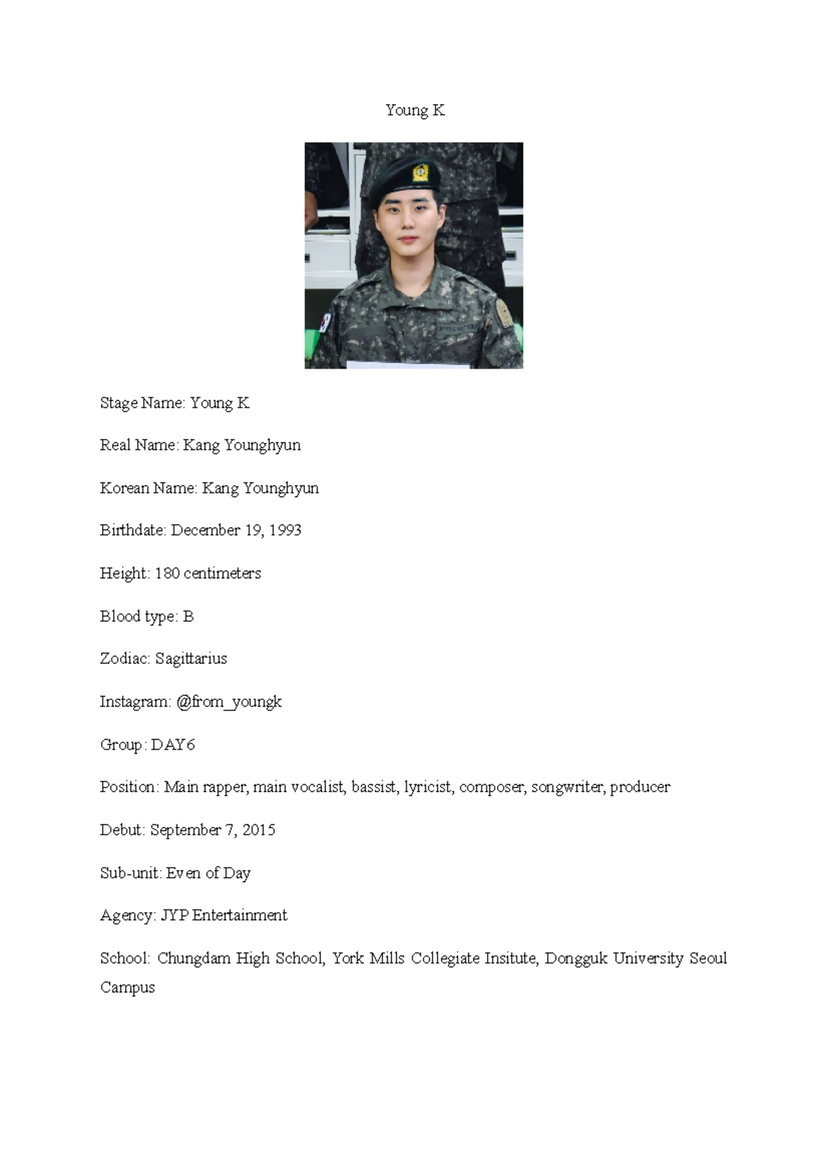 Who Is Young K