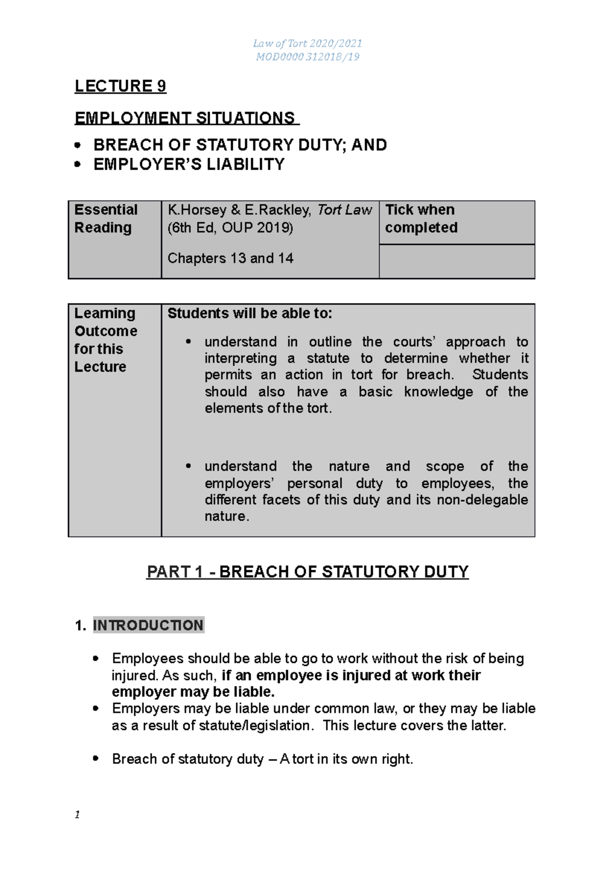 lecture-9-breach-of-statutory-duty-and-employers-liability-mod0000