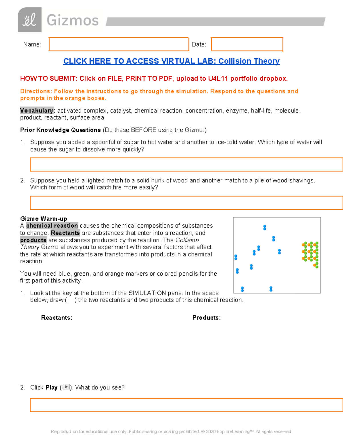 Portfolio Collision Theory SE - Name: Date: CLICK HERE TO ACCESS ...